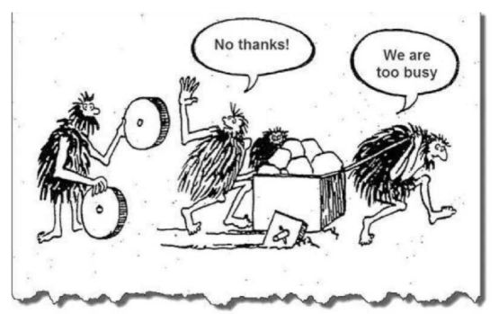 no thanks we are too busy verbeteren improvement